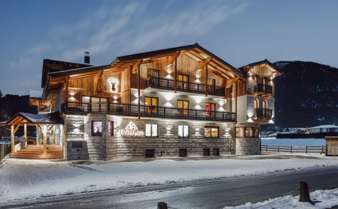Das Hotel Lisa im Winter