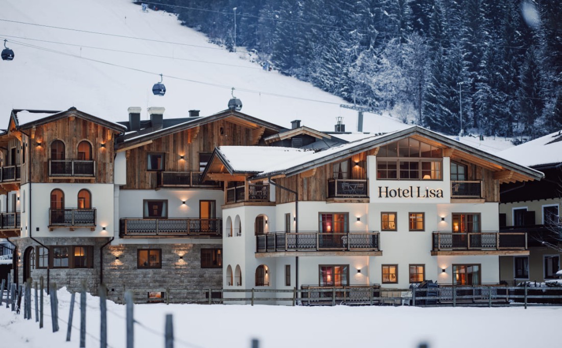 Winteraufnahme des B&B Hotel Garni Lisa