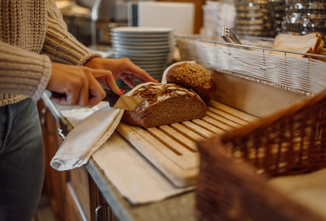 Frisches Brot am Morgen