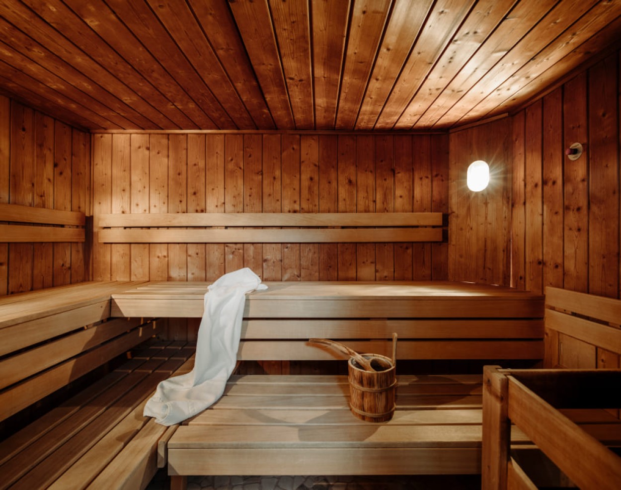 Sauna im Wellnessbereich