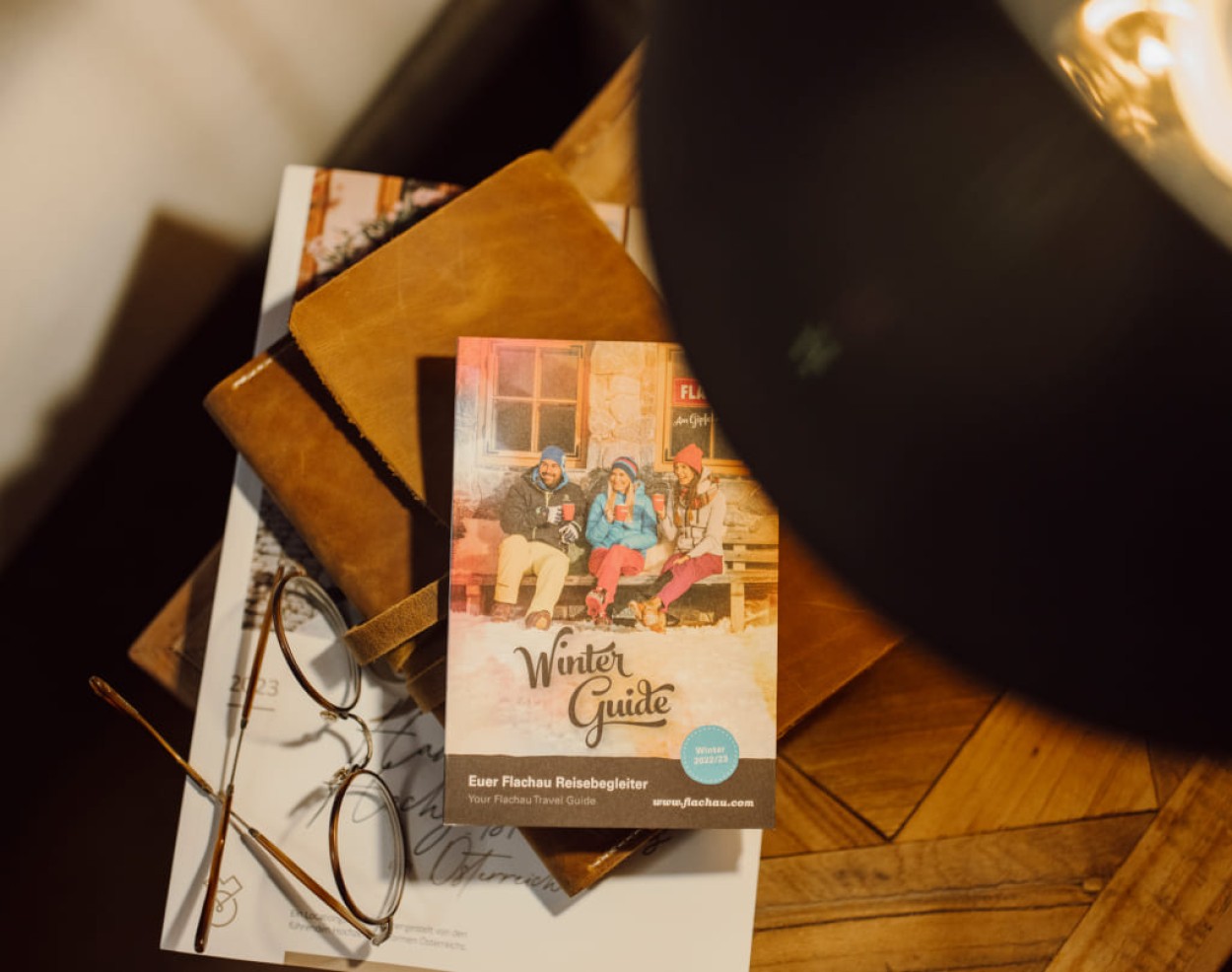 Prospekte für unsere Gäste im Zimmer