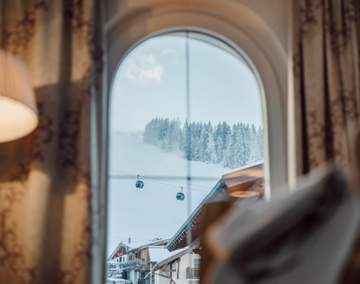 Traumhafter Ausblick auf die Pisten vom Snow Space Salzburg