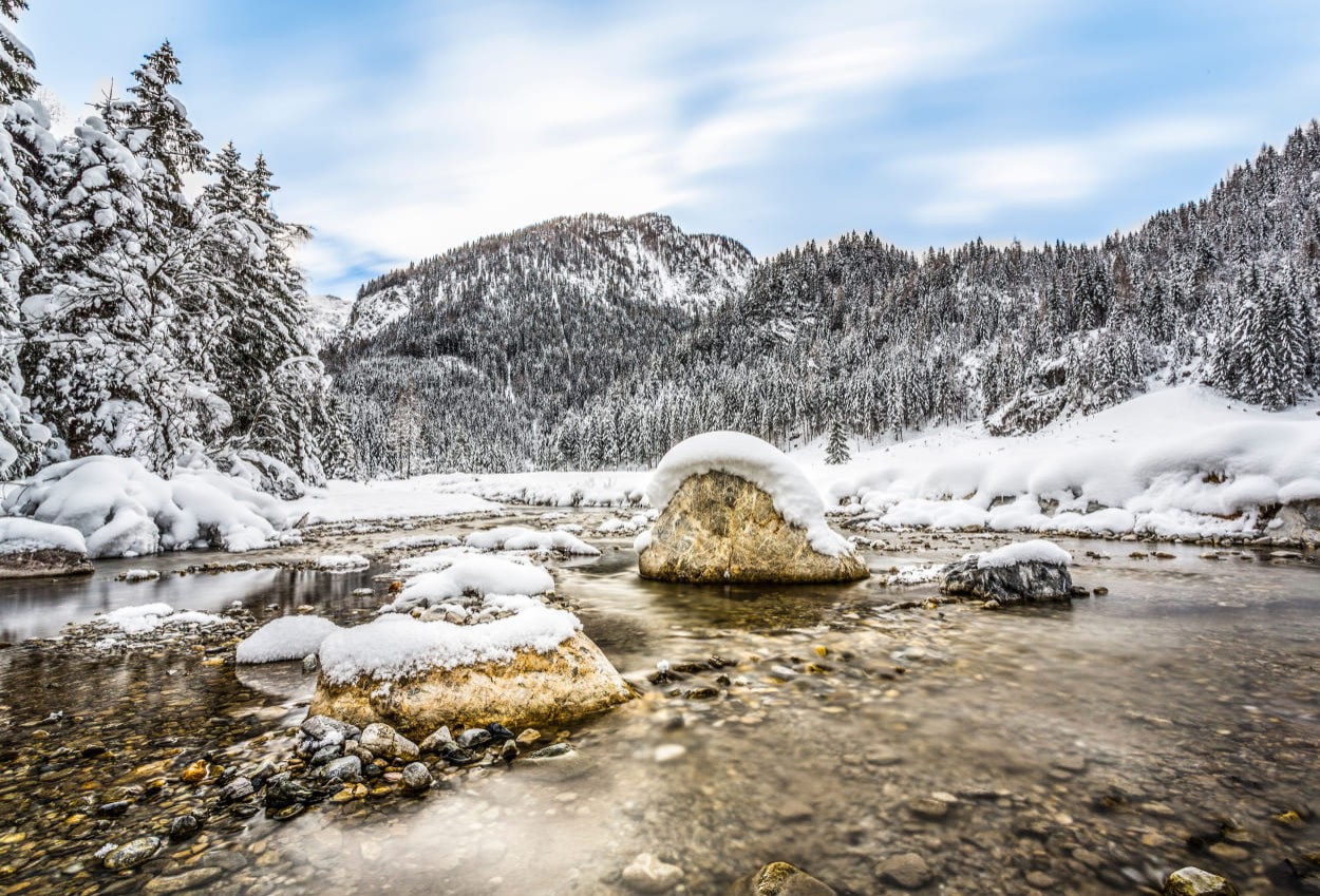Wasser und Schnee © Flachau Tourismus