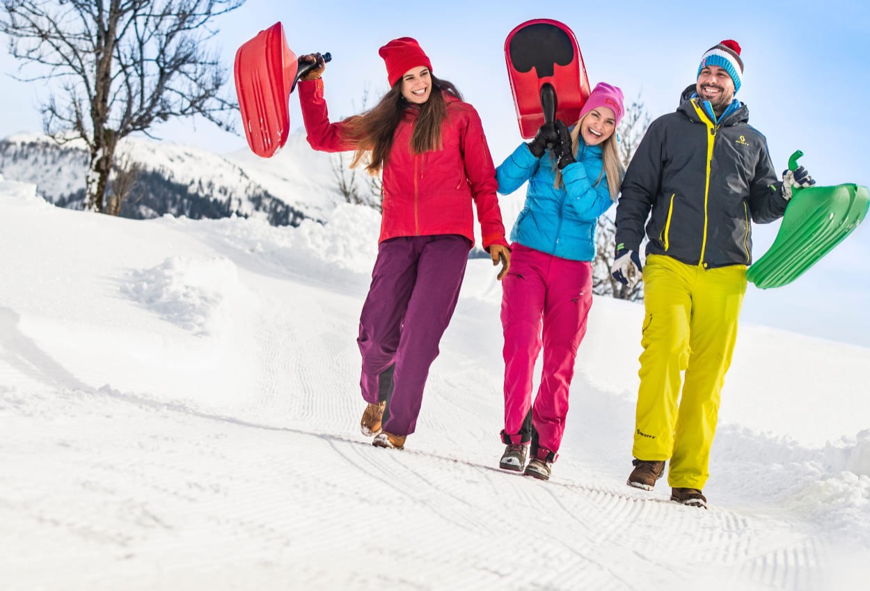 Rodeln mit dem Zipflbob © Flachau Tourismus