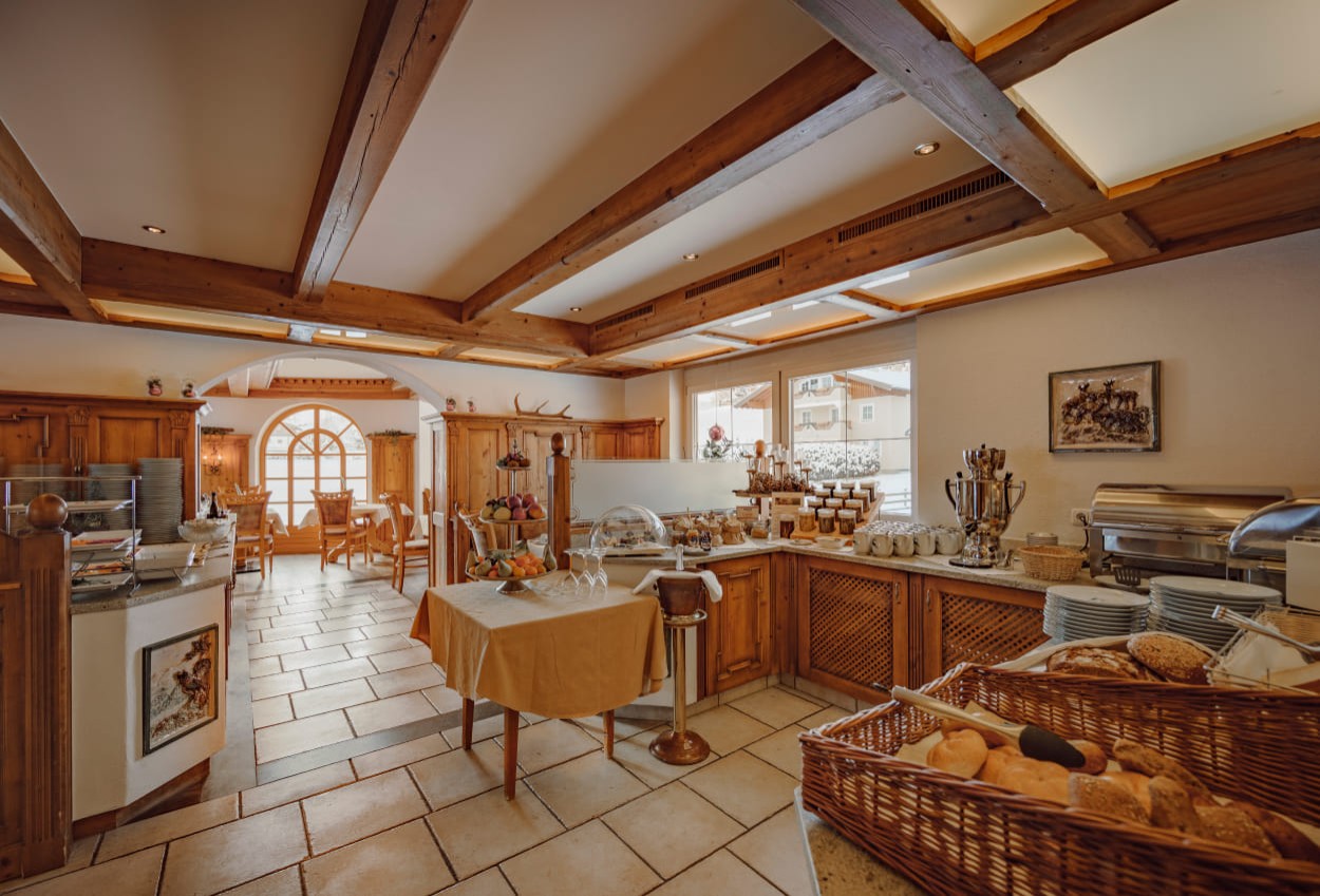 Der Speisesaal im Hotel Lisa