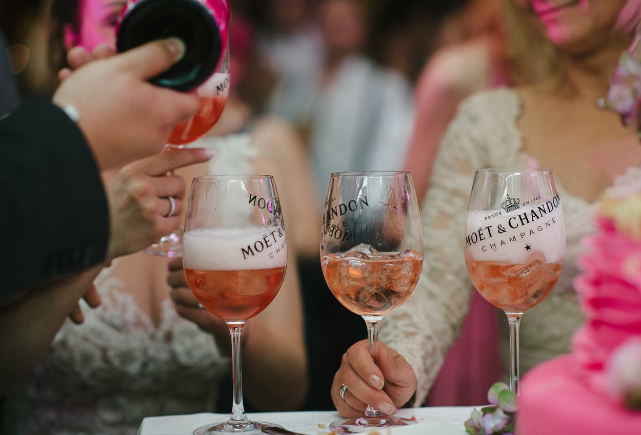 Sektempfang für die Hochzeitsgäste
