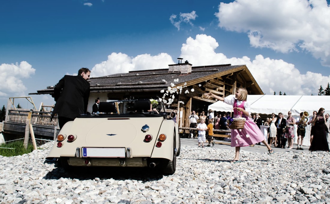Mit dem Oldtimer zur Lisa Alm