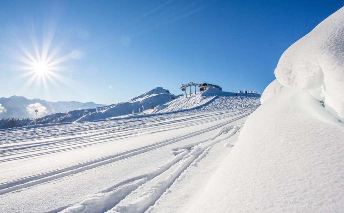 Sonnenwetter im Skigebiet © Flachau Tourismus