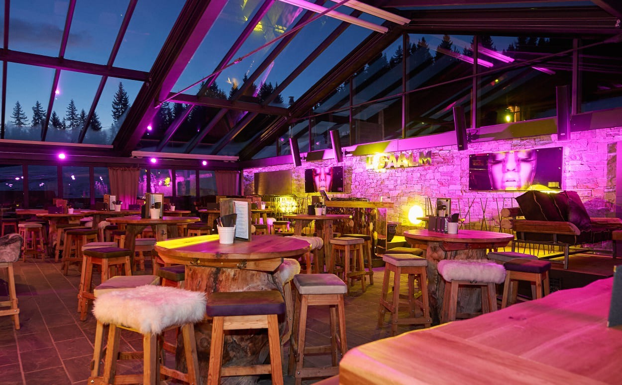 Die Lisa Alm Terrasse (bei Schönwetter offen)